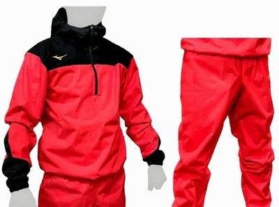 Mizuno ジャージ サウナスーツ ボクシング Mizuno Boxing Sauna suit Set Size XS Weight loss Wear Red Black