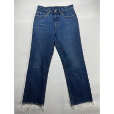 Levi's 501 Women's Straight Leg Button Fly Blue Jeans - Size 26x30 27x25 