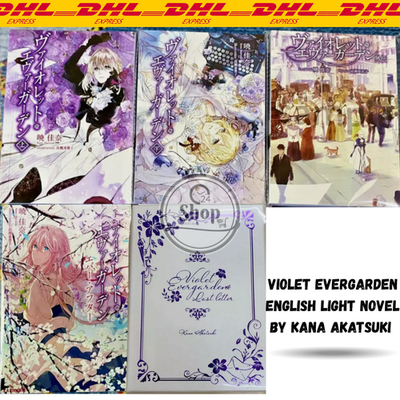 Violet Evergarden Light Novel Vol.1-5 Complete Set English Version