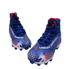 NEW Under Armour Kids' Baseball Cleats Youth Size 10K Stars & Stripes Patriotic