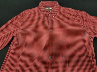 Hemd Luciano, 100% BW, XL, rot/schwarz, g.-s.g.Zustand