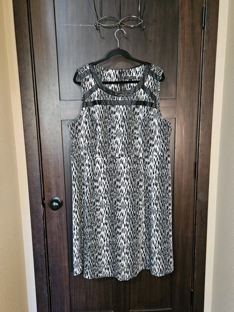 NWT Women's Plus Animal Print Sheath Fit & Flare Short Tank Dress Size 22 22W