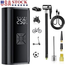 Cordless 150 Psi Air Compressor Tire Inflator Fits Car Moto Bike Tires Air Pump