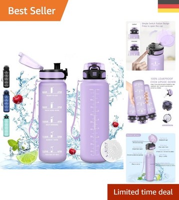 Vikaster Sport Trinkflasche 1000ml BPA-frei, Auslaufsicher für Fitness & Outdoor