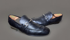 Gucci Loafers Mens 12.5 Black Horsebit Leather Dress Shoes