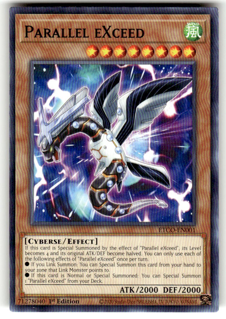 Parallel eXceed ETCO-EN001 Common Eternity Code Yu-Gi-Oh 1st Edition Near Mint