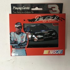 Dale Earnhardt Sr Two Decks Of Playing Cards Collectible 630-M2 Tin New 2001