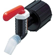 TRUSCO Resin Oil Filler Cock, Kyu-chan caliber 50, Fluorocarbon Rubber, Red