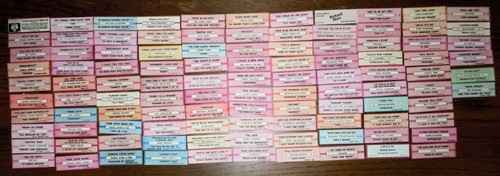 100+ Jukebox Title Strips / Tags Lot # 4 - many 70s & 80s