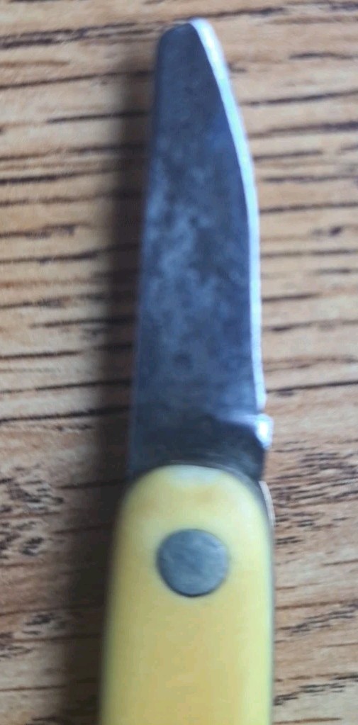 Vintage Henry Sears Ancient Order Of United Workman Pocket Knife 2 Blade Yellow 