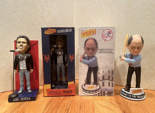 Jerry Seinfeld & George Costanza SGA New York Mets Yankees Bobblehead Set 2024 - Picture 2 of 24