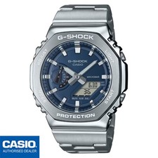 CASIO GM-2110D-2BER⎪GM-2110D-2B⎪Original⎪G-SHOCK G-STEEL⎪Metal⎪AZUL MARINO