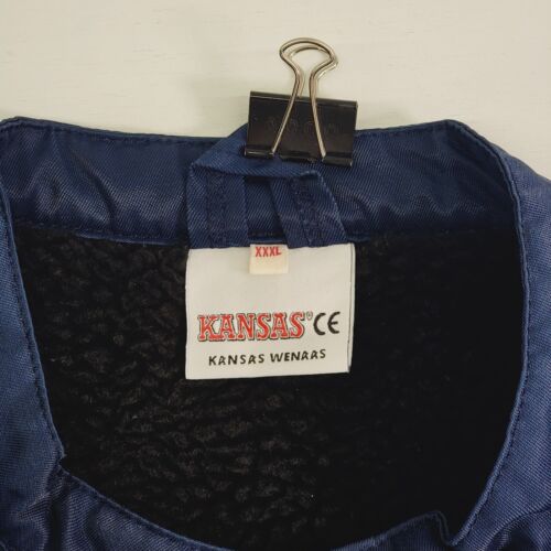 Kansas Brand KONE Industrial Work Canvas Sherpa Lined Fleece Vest Jacket Sz 3XL - Picture 4 of 11
