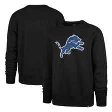 Detroit Lions '47 Imprint Headline Pullover Sweatshirt - Black CREWNECK MENS L