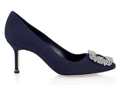 Manolo Blahnik ハンギシ 36 ネイビー ドット Manolo Blahnik ハンギシ 36 ネイビー ドット 安い 通販