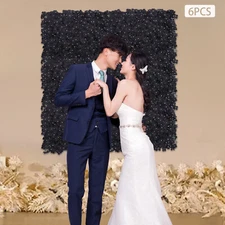 6PCS Artificial Flower Wall Panels for Wedding Garden Decor Backdrop 60*40cm TOP