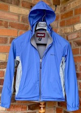 Marmot Jacket S/P fleece lined womens blue silver full zip outdoor liteweight