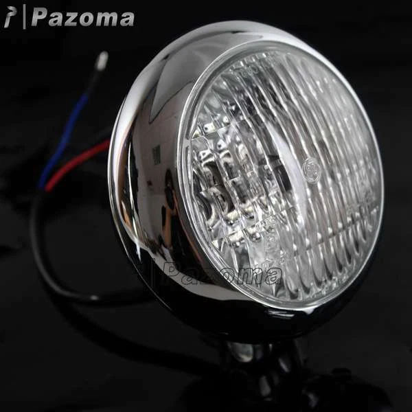 Luz de cabeza retro personalizada para motocicleta Harley Café Racer Bobber Chopper personalizada Foto 2 de 4