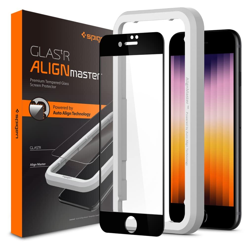 Spigen AlignMaster Vetro Temperato compatibile con iPhone SE 3 2022 iPhone SE...