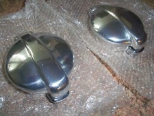 1 pair N.O.S genuine enots 2 3/4 aluminium monza fuel caps lotus 47 race car 