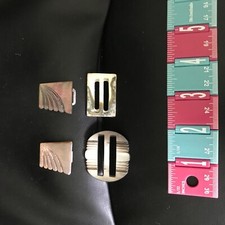 Group of Mother of Pearl Belt Buckles / Clips - A2