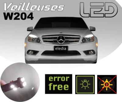 Pour MERCEDES Classe C W204 4 Ampoules LED Veilleuses Feux Position 180 200 220