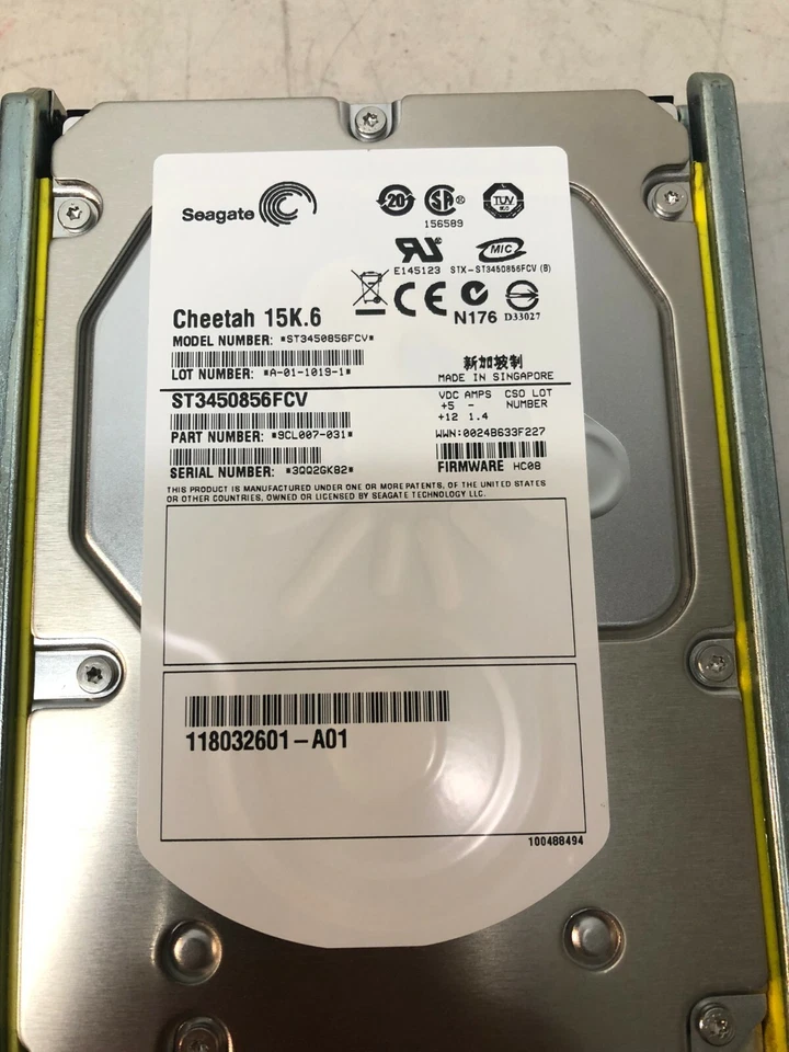 ST3450856FCV Seagate Cheetah 15K.6 450GB 15000RPM Fibre Channel 3.5 Internal HDD - Image 2 of 4