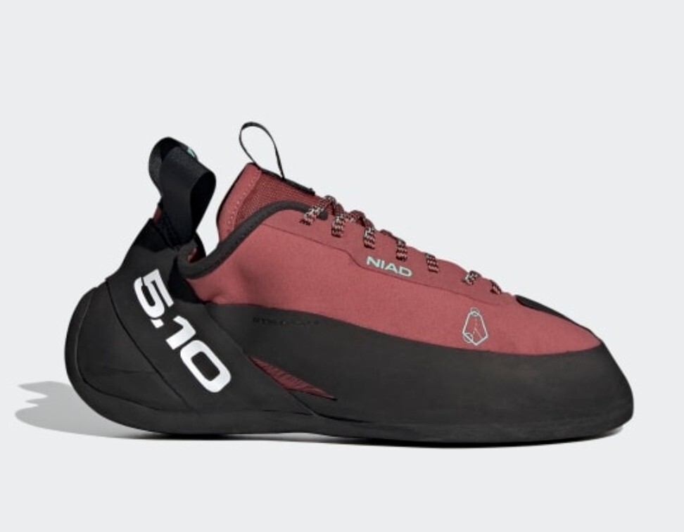 ADIDAS Five Ten Niad Encaje Zapatos de Escalada Para Hombre Talla 9.5 Crew Rojo (Nuevos)