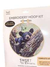 Embroidery Hoop Kit Bear Sweet Dreams Needle Creations