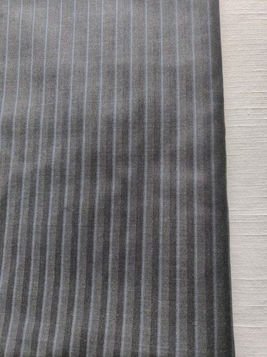 Tessuto Dormeuil,Spinato Grigio Gessato Blu, Made In England,Amadeus, mt. 2,90 - Imagen 6 de 7