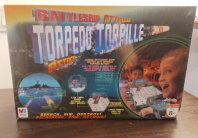 MB BATTLESHIP TORPEDO ATTACK GAME DYNAMIC TORPEDO ACTION NEW FACTORY SEALED 2007