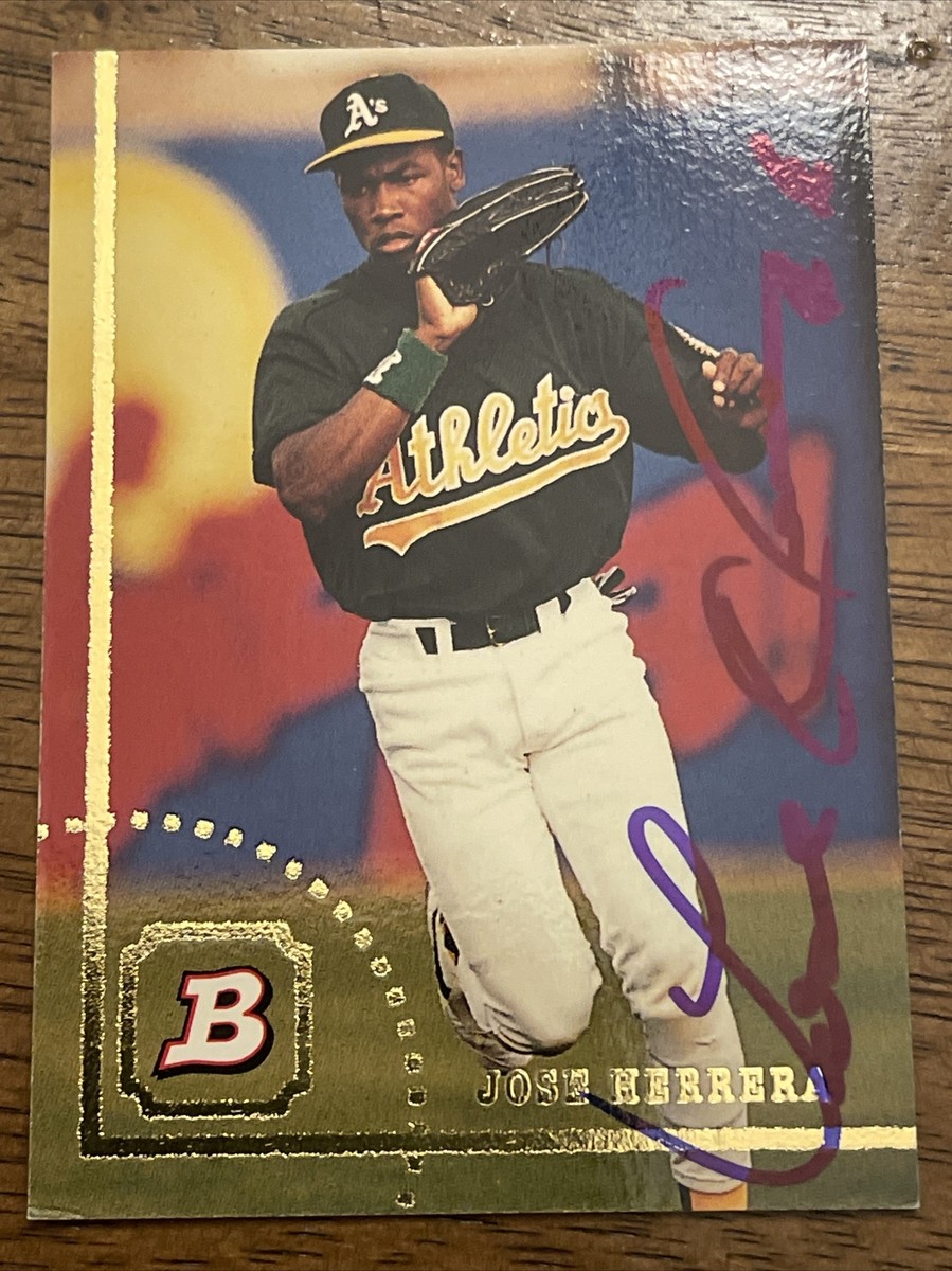 Jose Herrera Autographed 1994 Bowman Oakland Athletics