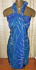 NWT Tag Aloha Co. Hawaii Beach Wrap Pareo Sarong Banana Leaf 100% Cotton