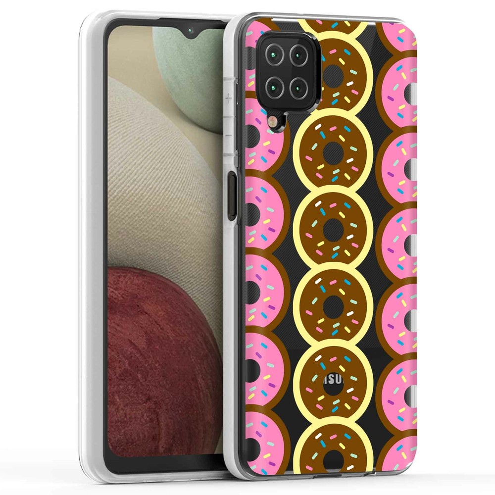Samsung Galaxy A12 Donut Print Phone Case - Stylish & Protective  