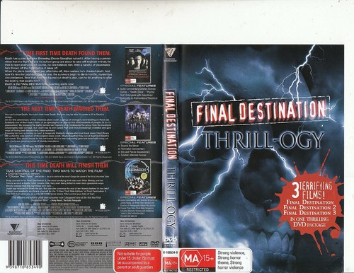 Final Destination Thrill-ogy Trilogy 1 2 3 - Reg.4 DVD - Picture 2 of 2