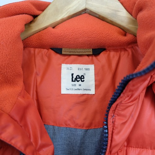 Chaqueta Lee Talla 12 Años Logo Cómodo Poliéster Práctico Color Liso Rojo Hombre - Imagen 4 de 5