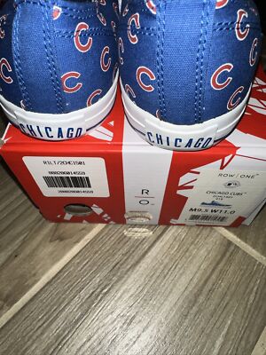 Row One Unisex Canvas Chicago Cubs Victory Fashion‎ Sneakers M\'s 9 W\'s 10.5 Blue s-l400.jpg main image 4