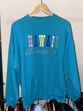 Vintage 90s University of Hawaii Rainbows Crewneck Sweatshirt Size XLarge Tultex