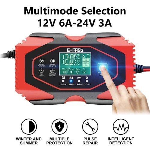 12V 24V Car Battery Charger Lead-acid AGM GEL& Lithium LiFePO4 Battery Repair AU - Bild 7 von 15