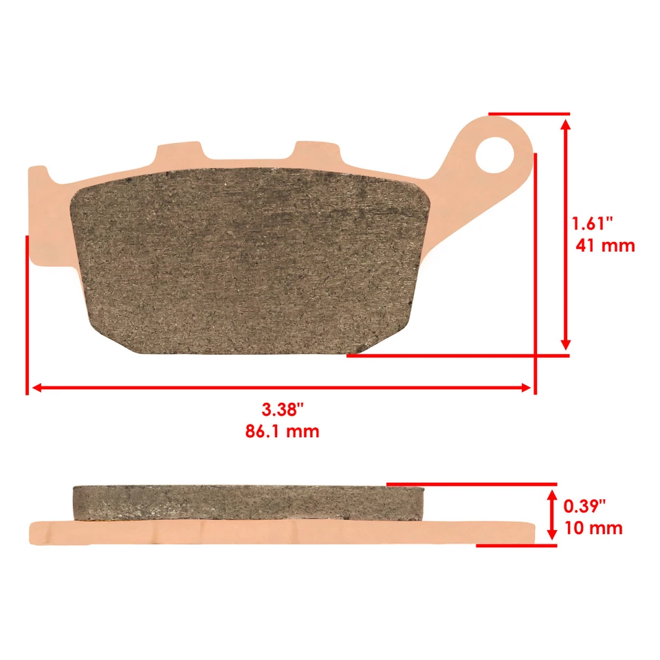 Front & Rear Brake Pads for Triumph Street Triple R675 Radial Caliper 2009-2012 - Imagen 2 de 4