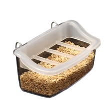 Parrots Clear Feeder Feeding Box Anti-spill Bird Hangable Plastic Food Container