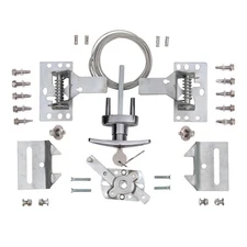 Garage Door Lock Kit with Spring Latch （Including All Hardware） Garage Door L...
