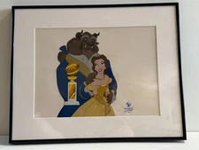 Disney Animation Gallery Sericel – Beauty & the Beast Framed 20x16 Official
