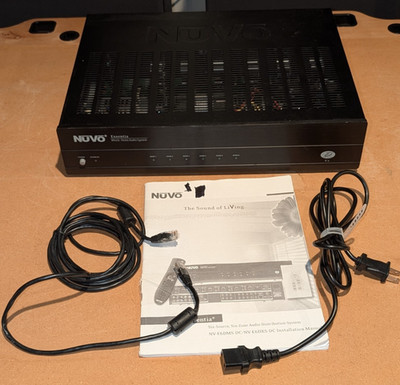 Genuine Nuvo NV-E6DM Essentia Whole-Home Audio System Six Zones & Manual, Cord