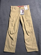 Wrangler Outdoors Boys Cargo Pants Size 8 Khaki Tan All Terrain New With Tags