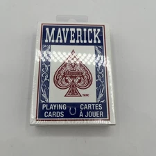 NEW SEALED Maverick Standard Poker Deck (Blue), US Playing Card Company
