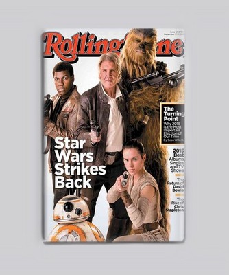STAR WARS FORCE AWAKENS/ ROLLING STONE - 2''x3'' POSTER MAGNET (retro magazine