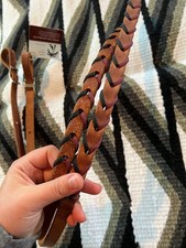 Leather Reins Burgundy/Black 