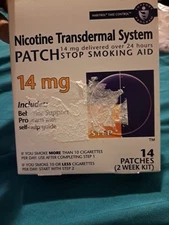 Habitrol Step 2 Nicotine 14mg Transdermal System Patch (Pack of 14 Patches)