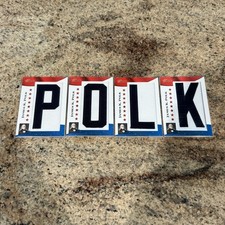James K. Polk 2009 Topps American Heritage Full Name Letter Cards /50
